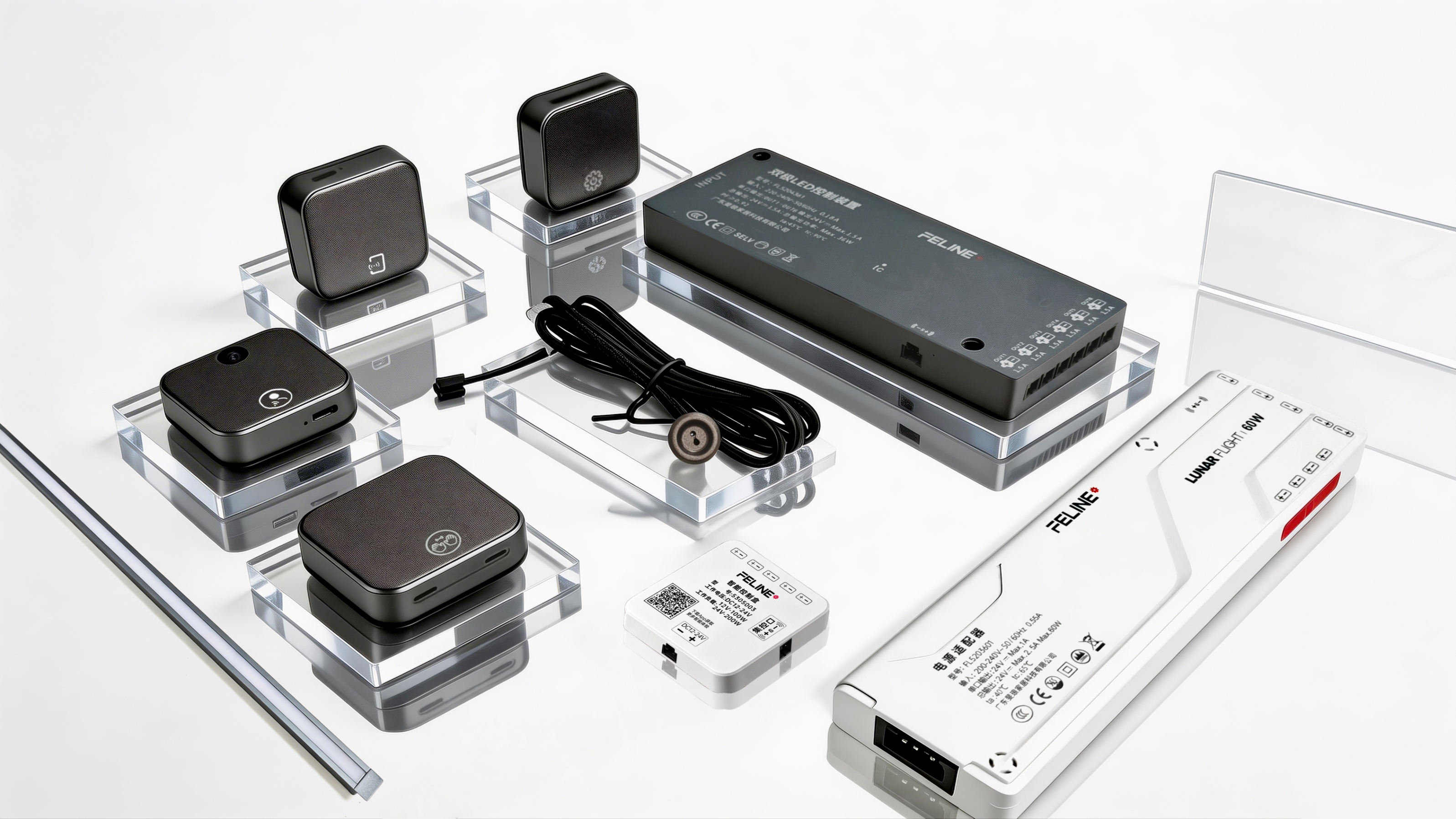 FELINE LED drivers and wireless sensor switches on display